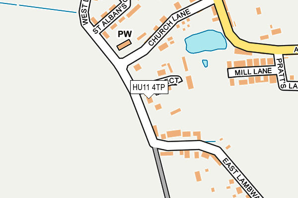 HU11 4TP map - OS OpenMap – Local (Ordnance Survey)