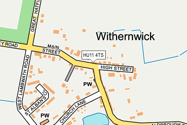 HU11 4TS map - OS OpenMap – Local (Ordnance Survey)