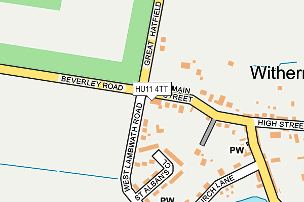 HU11 4TT map - OS OpenMap – Local (Ordnance Survey)