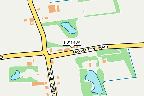 HU11 4UP map - OS OpenMap – Local (Ordnance Survey)