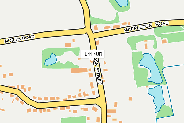 HU11 4UR map - OS OpenMap – Local (Ordnance Survey)