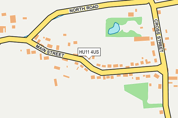 HU11 4US map - OS OpenMap – Local (Ordnance Survey)
