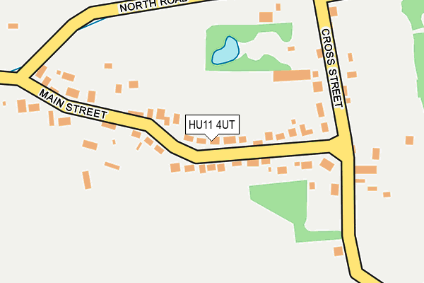 HU11 4UT map - OS OpenMap – Local (Ordnance Survey)
