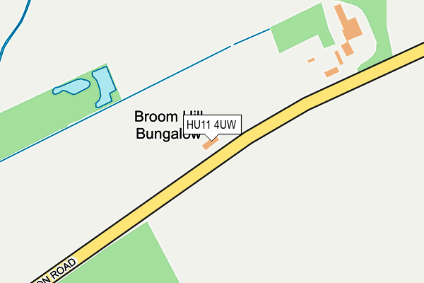 HU11 4UW map - OS OpenMap – Local (Ordnance Survey)