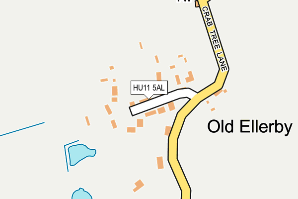 HU11 5AL map - OS OpenMap – Local (Ordnance Survey)