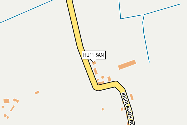 HU11 5AN map - OS OpenMap – Local (Ordnance Survey)