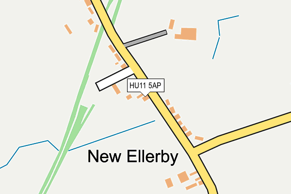 HU11 5AP map - OS OpenMap – Local (Ordnance Survey)