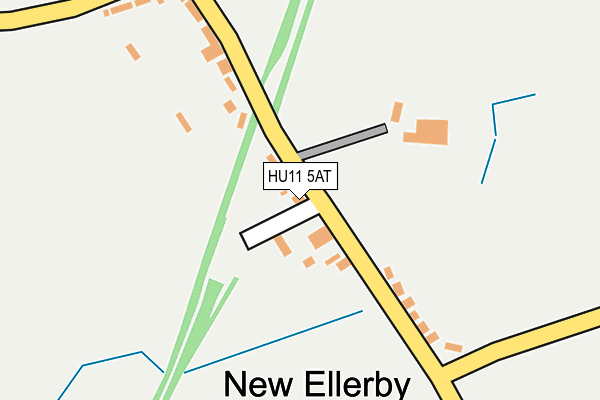 HU11 5AT map - OS OpenMap – Local (Ordnance Survey)