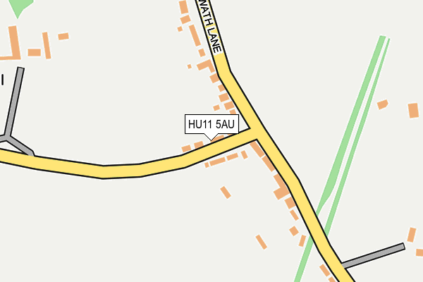 HU11 5AU map - OS OpenMap – Local (Ordnance Survey)