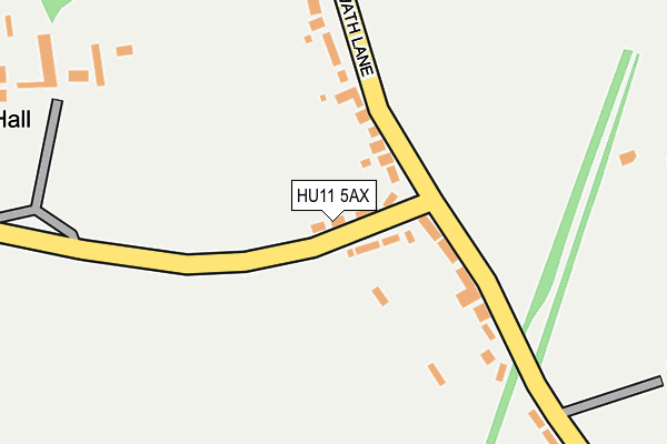 HU11 5AX map - OS OpenMap – Local (Ordnance Survey)