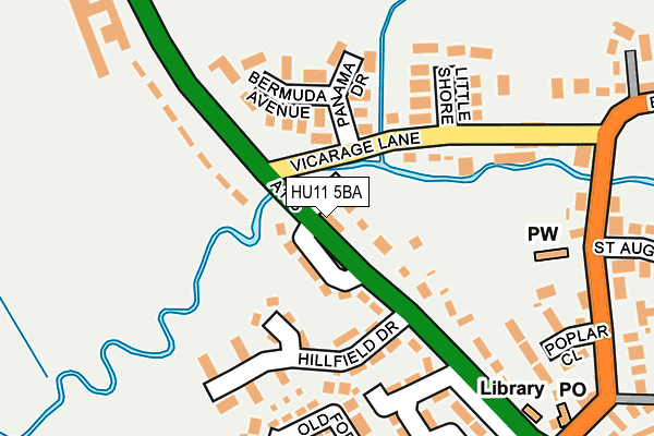 HU11 5BA map - OS OpenMap – Local (Ordnance Survey)