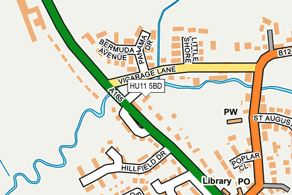 HU11 5BD map - OS OpenMap – Local (Ordnance Survey)