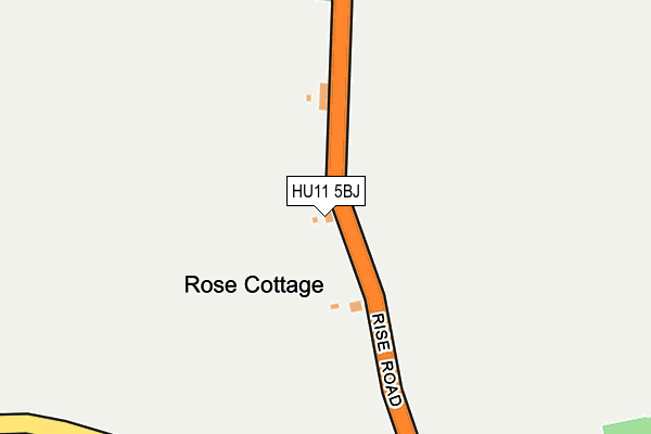 HU11 5BJ map - OS OpenMap – Local (Ordnance Survey)