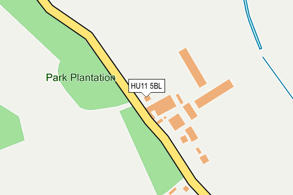 HU11 5BL map - OS OpenMap – Local (Ordnance Survey)