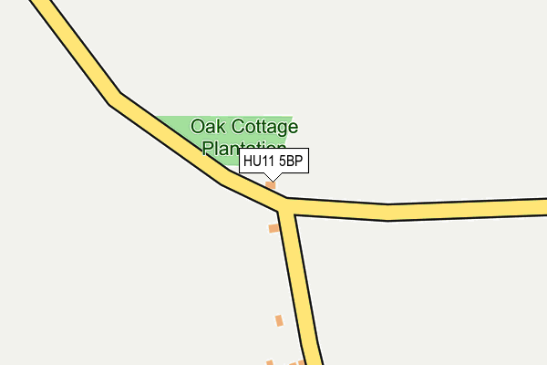 HU11 5BP map - OS OpenMap – Local (Ordnance Survey)