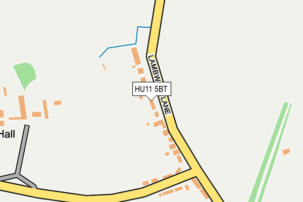 HU11 5BT map - OS OpenMap – Local (Ordnance Survey)
