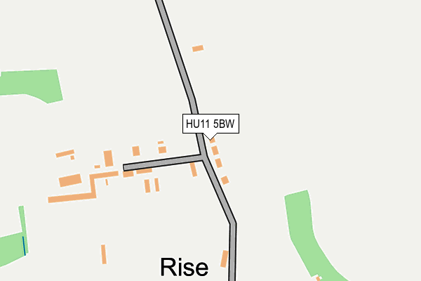 HU11 5BW map - OS OpenMap – Local (Ordnance Survey)