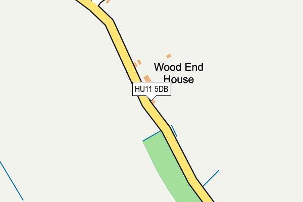 HU11 5DB map - OS OpenMap – Local (Ordnance Survey)