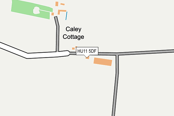 HU11 5DF map - OS OpenMap – Local (Ordnance Survey)