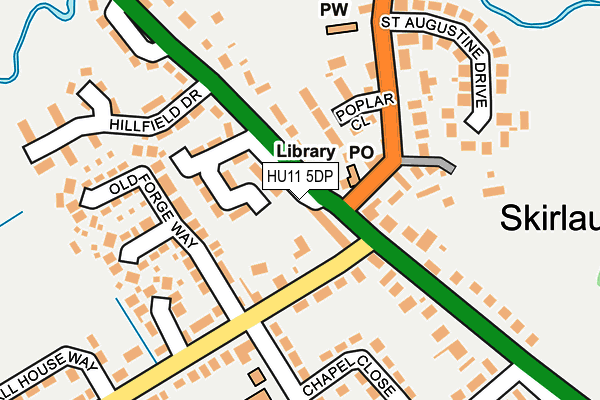 HU11 5DP map - OS OpenMap – Local (Ordnance Survey)