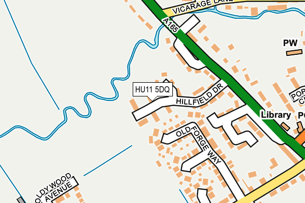 HU11 5DQ map - OS OpenMap – Local (Ordnance Survey)