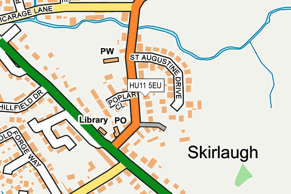 HU11 5EU map - OS OpenMap – Local (Ordnance Survey)