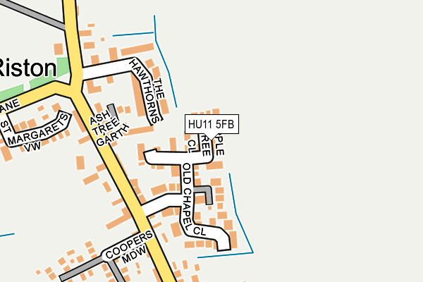 HU11 5FB map - OS OpenMap – Local (Ordnance Survey)