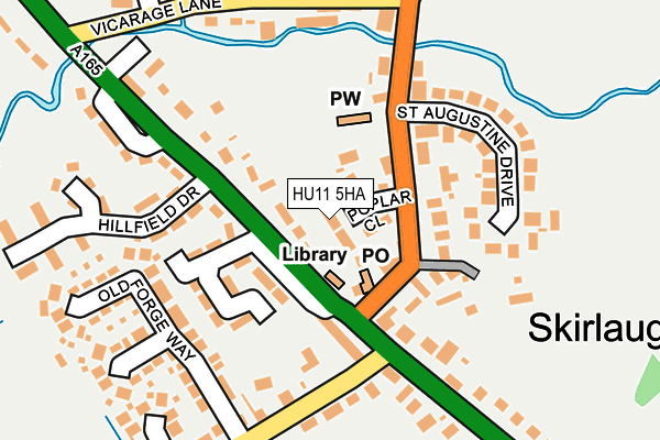 HU11 5HA map - OS OpenMap – Local (Ordnance Survey)