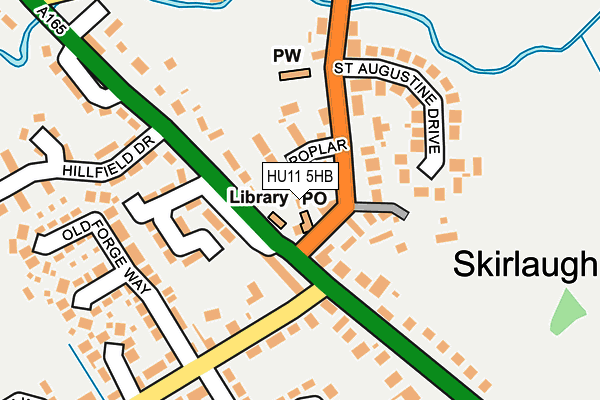 HU11 5HB map - OS OpenMap – Local (Ordnance Survey)