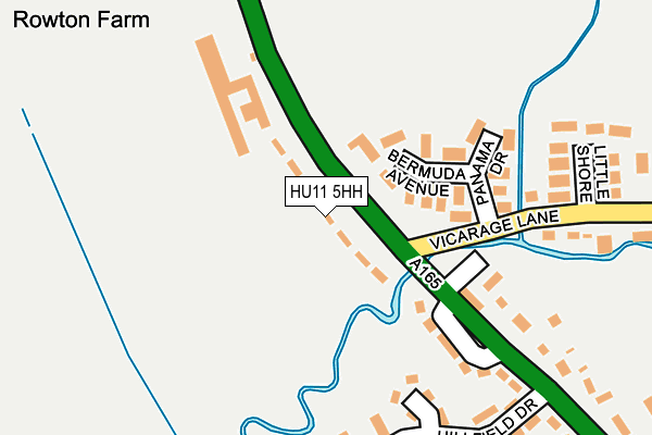 HU11 5HH map - OS OpenMap – Local (Ordnance Survey)