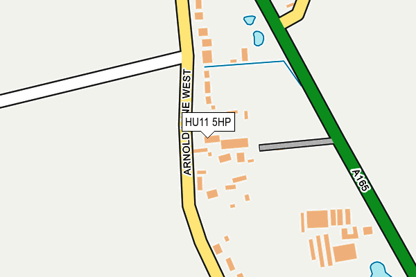 HU11 5HP map - OS OpenMap – Local (Ordnance Survey)