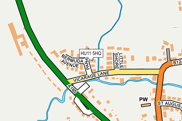 HU11 5HQ map - OS OpenMap – Local (Ordnance Survey)