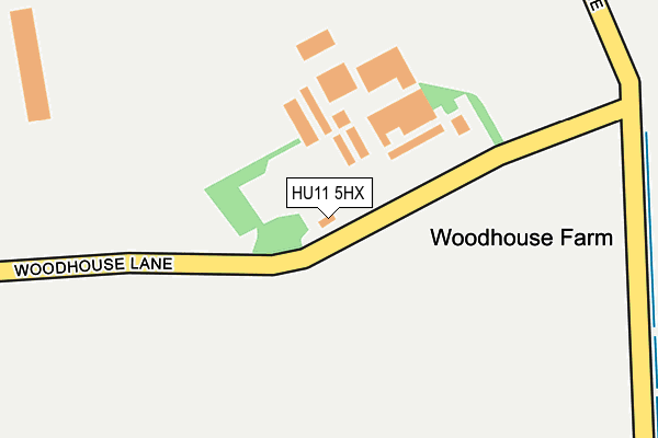 HU11 5HX map - OS OpenMap – Local (Ordnance Survey)