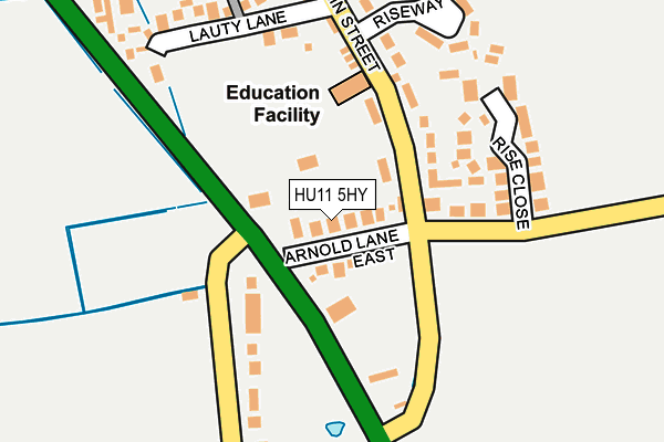 HU11 5HY map - OS OpenMap – Local (Ordnance Survey)