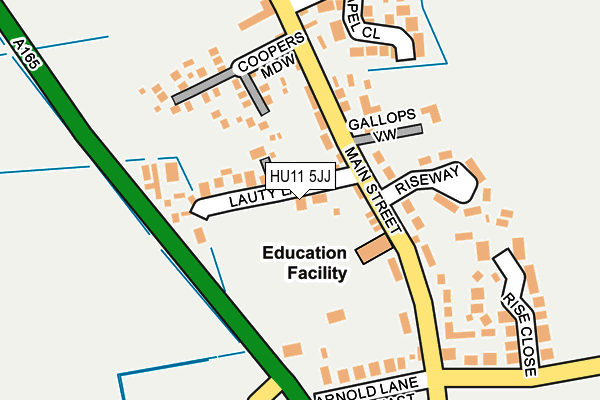 HU11 5JJ map - OS OpenMap – Local (Ordnance Survey)