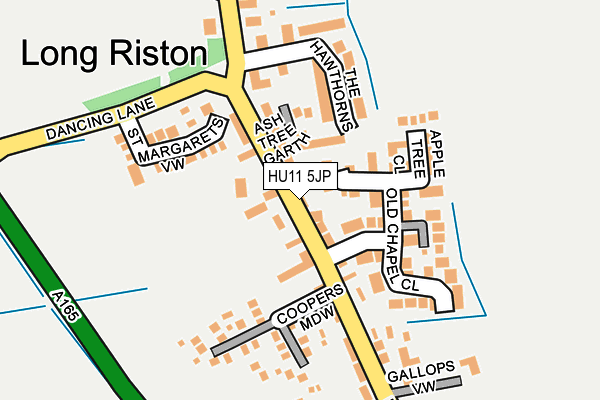 HU11 5JP map - OS OpenMap – Local (Ordnance Survey)