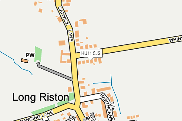 HU11 5JS map - OS OpenMap – Local (Ordnance Survey)