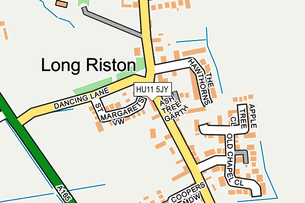 HU11 5JY map - OS OpenMap – Local (Ordnance Survey)