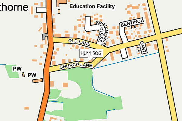 HU11 5QG map - OS OpenMap – Local (Ordnance Survey)