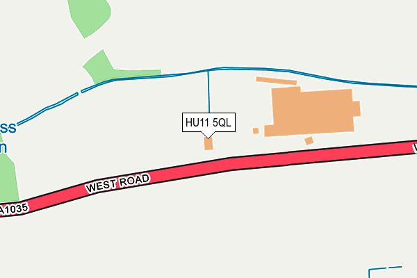 HU11 5QL map - OS OpenMap – Local (Ordnance Survey)