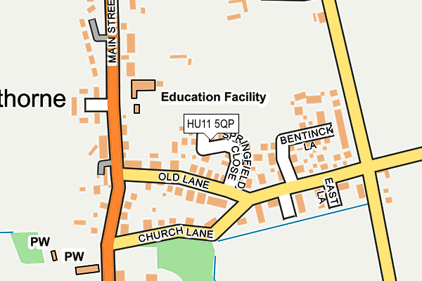 HU11 5QP map - OS OpenMap – Local (Ordnance Survey)