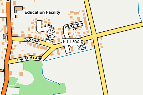 HU11 5QQ map - OS OpenMap – Local (Ordnance Survey)
