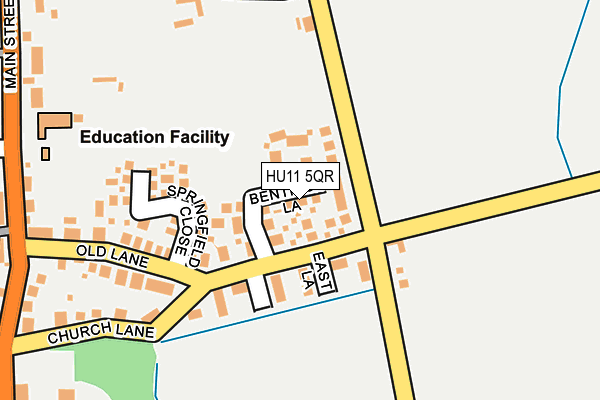 HU11 5QR map - OS OpenMap – Local (Ordnance Survey)