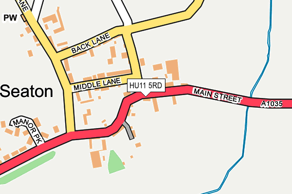 HU11 5RD map - OS OpenMap – Local (Ordnance Survey)