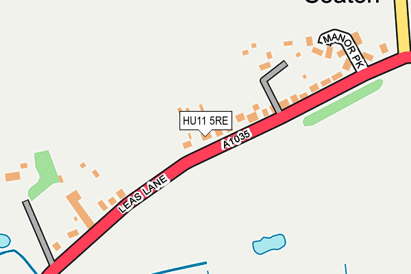 HU11 5RE map - OS OpenMap – Local (Ordnance Survey)