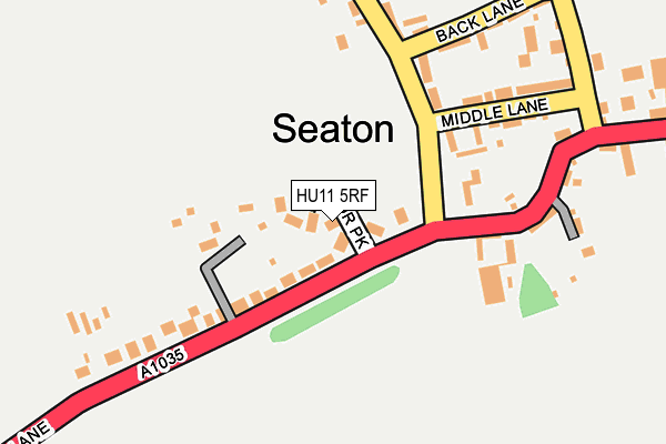 HU11 5RF map - OS OpenMap – Local (Ordnance Survey)