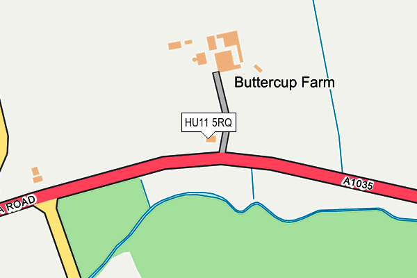 HU11 5RQ map - OS OpenMap – Local (Ordnance Survey)