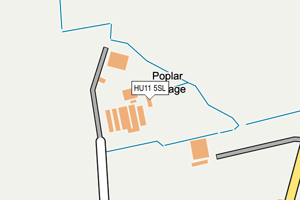 HU11 5SL map - OS OpenMap – Local (Ordnance Survey)