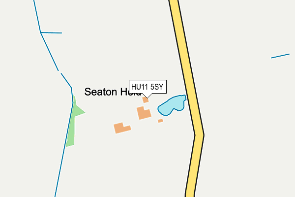 HU11 5SY map - OS OpenMap – Local (Ordnance Survey)