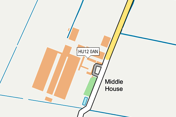 HU12 0AN map - OS OpenMap – Local (Ordnance Survey)